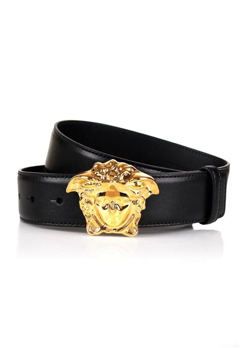 versace palazzo brushed leather belt|Versace Palazzo Belt with Medusa Buckle Gold.